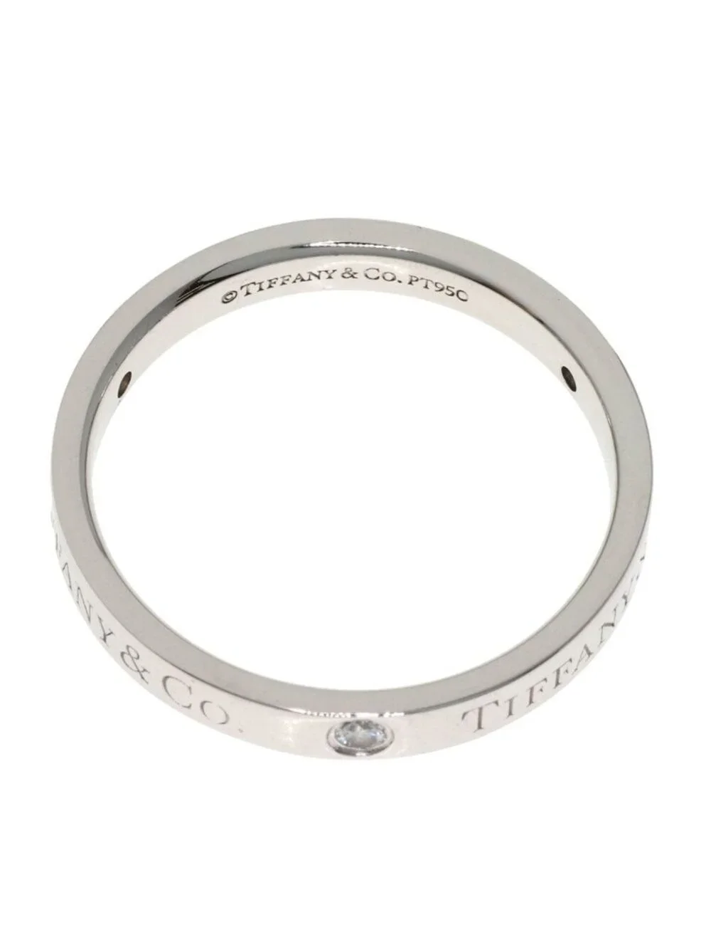 Tiffany & Co Flat Band Diamond Ring